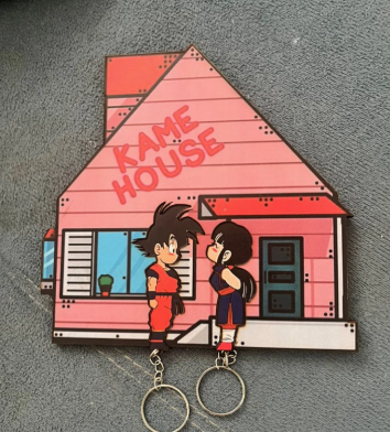 porta chaveiro Naruto e chaveiro